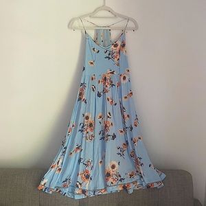 Cooperative Blue Floral Summer Dress